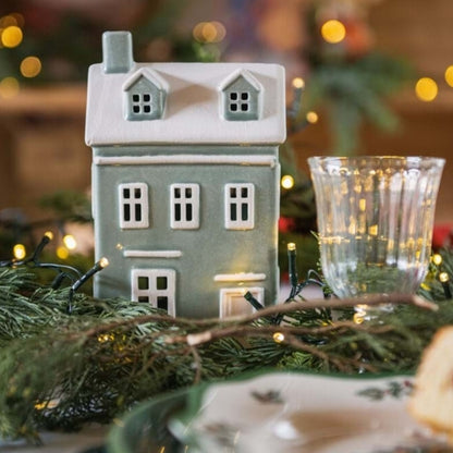 CASETTA DECORATIVA CON LED "CANDY CANE"