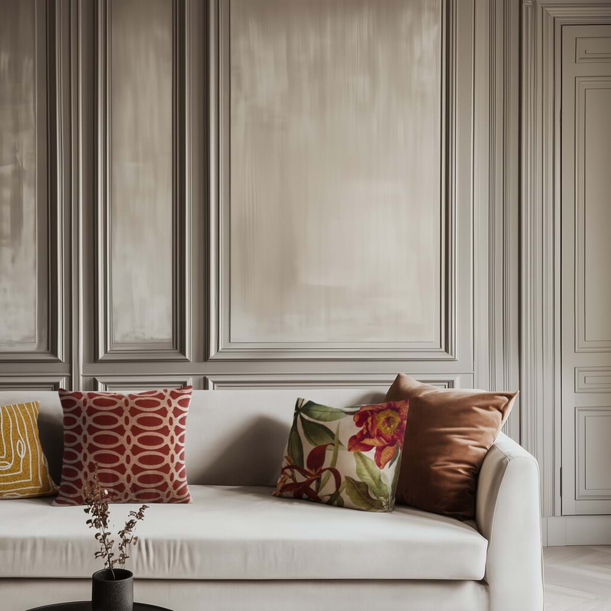 CUSCINO  RICAMATO "GEOMETRIKA"