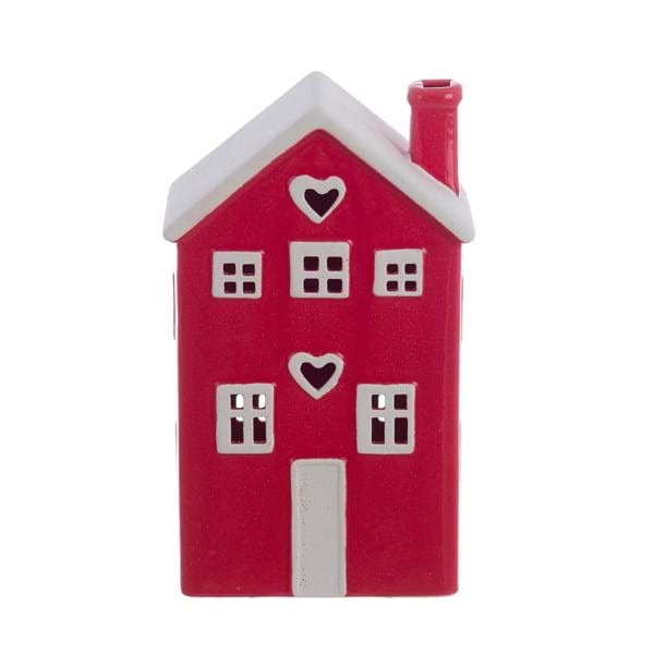 CASETTA DECORATIVA CON LED "CANDY CANE"