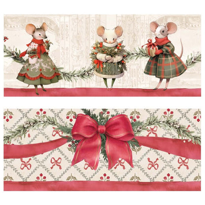 COPPIA SPUGNA ASSORTITA 40X60-60X100 420GSM " FAVOLA DI NATALE"