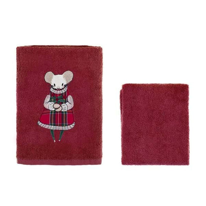 COPPIA SPUGNA CM 40X60+60X110 "FAVOLA DI NATALE"