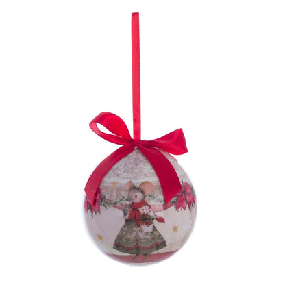 SCATOLA CON DECORO (DIA.10 CM) ASS. "FAVOLE DI NATALE"