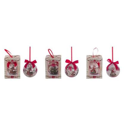 SCATOLA CON DECORO (DIA.10 CM) ASS. "FAVOLE DI NATALE"