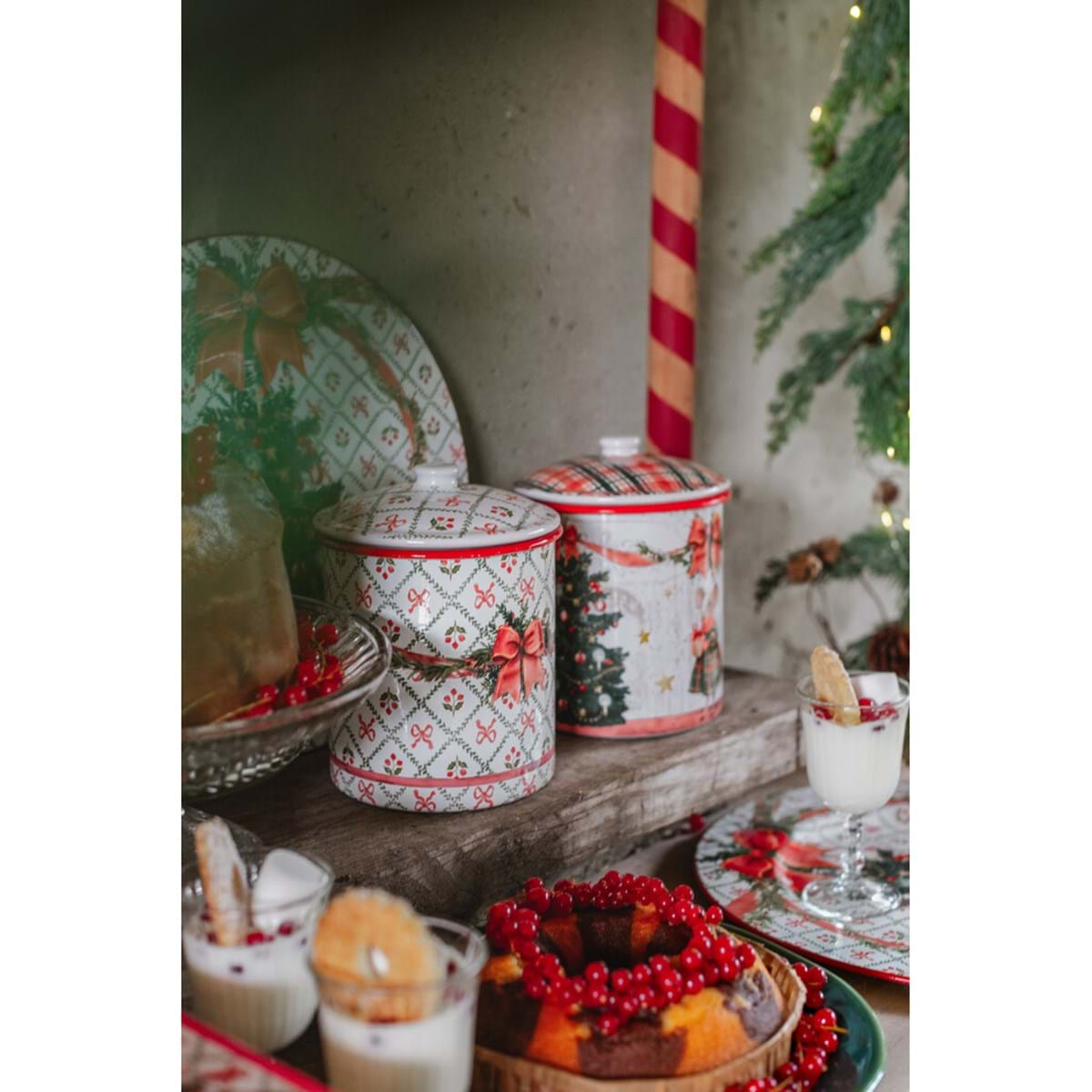 BARATTOLO CON COPERCHIO ASS. "FAVOLE DI NATALE"