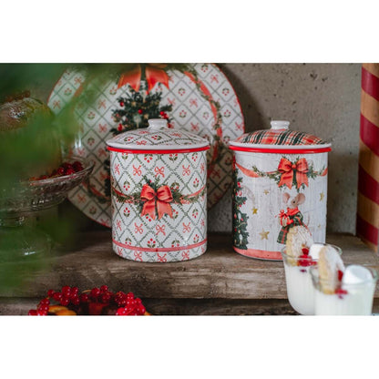 BARATTOLO CON COPERCHIO ASS. "FAVOLE DI NATALE"