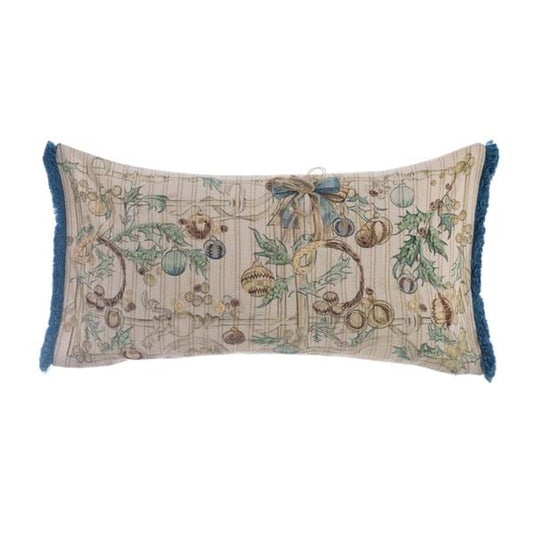 CUSCINO STAMPATO E RICAMATO "INTRECCI DI SOGNO"